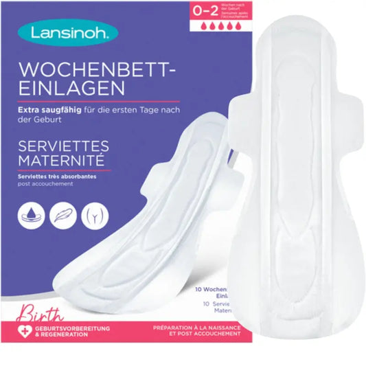 Lansinoh Serviettes maternité Extra absorbantes Dès l'accouchement 0-2 - Image 1