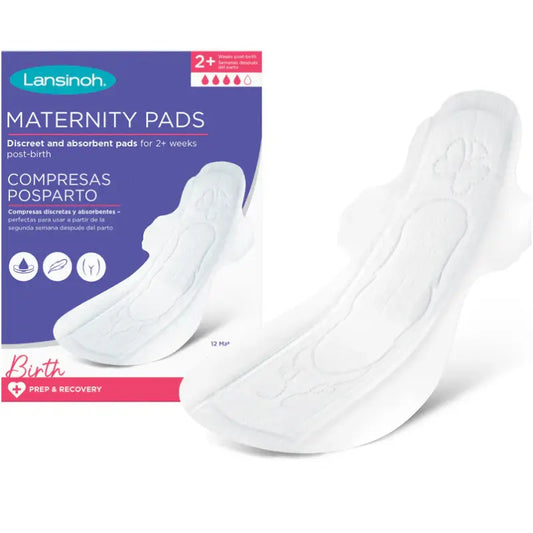 Lansinoh Serviettes Maternité Taille M 2 Semaines et Plus - 12 Unités - Image 1
