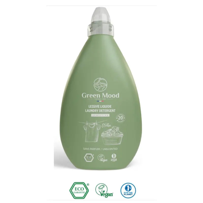 Lessive non parfumée 1000 ml - GREEN MOOD - Image 2