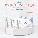 Lingettes H2O nettoient et protègent lot de 3 x 72 pièces Biolane - Image 1