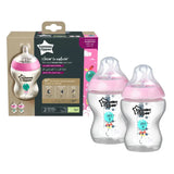 Lot de 2 Biberons Tommee Tippee Closer to Nature 0m+ Rose - 260ml - Image 1