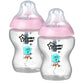 Lot de 2 Biberons Tommee Tippee Closer to Nature 0m+ Rose - 260ml - Image 2