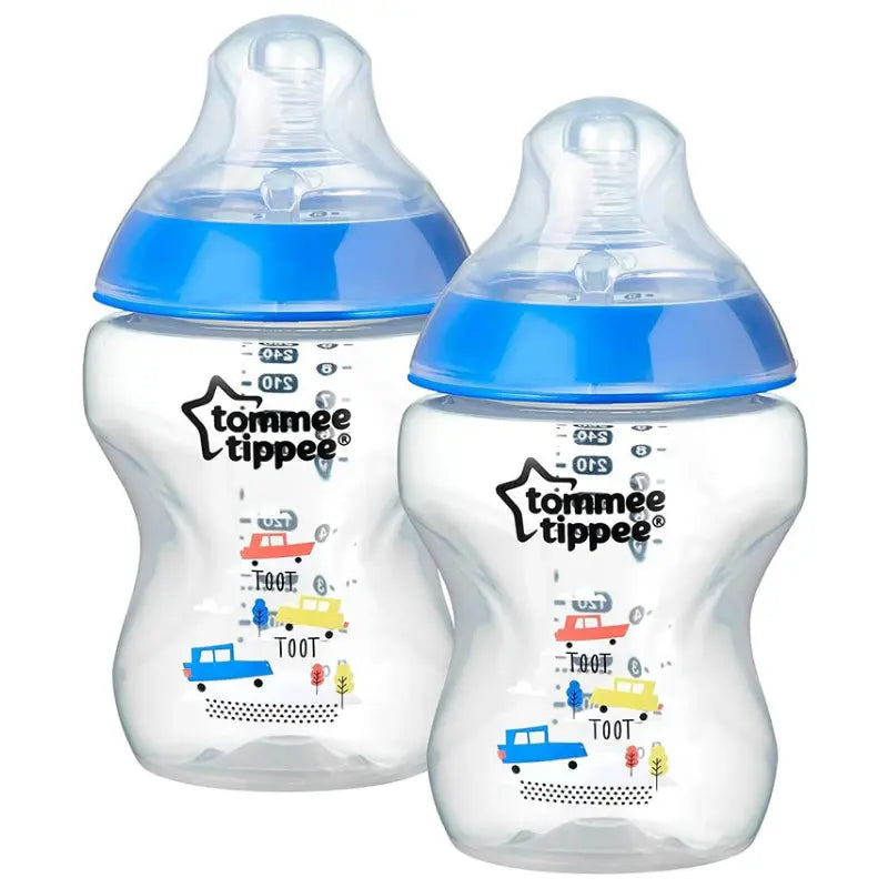 Lot de 2 Biberons Tommee Tippee Closer to Nature 0m+ Voiture - 260ml - Image 2