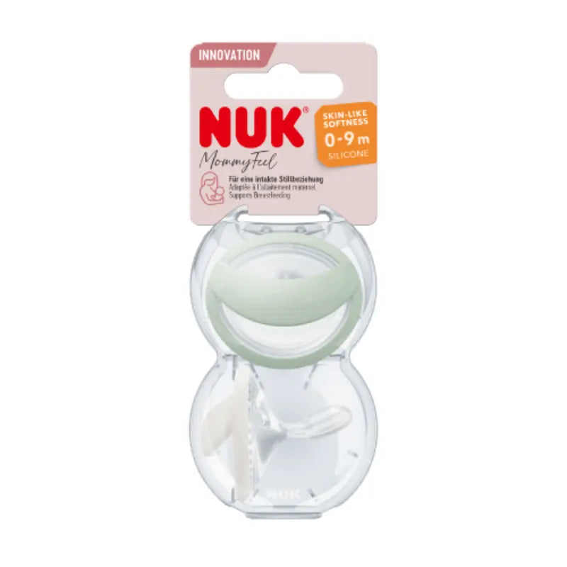 Lot de 2 sucettes en silicone NUK MommyFeel 0–9 - Image 1