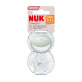 Lot de 2 sucettes en silicone NUK MommyFeel 0–9 - Image 1