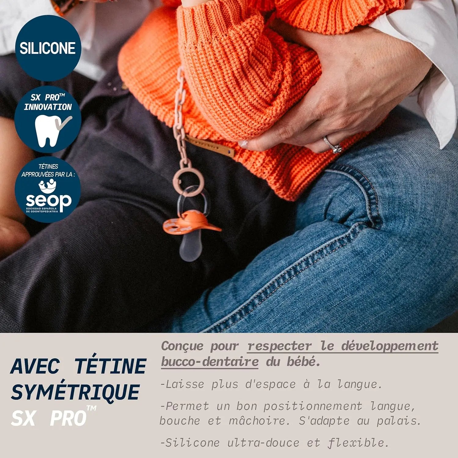 Lot de 2 Sucettes Suavinex SX Pro Wild et Free Bleu 0–6 Mois - Image 2