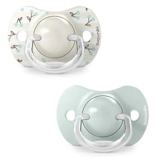 Lot de 2 Sucettes symétriques Birdies 0-6m - Vert - SUAVINEX - Image 1