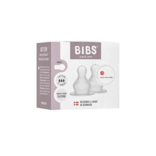 Lot de 2 Tétines BIBS en Silicone à Débit Lent - Image 3