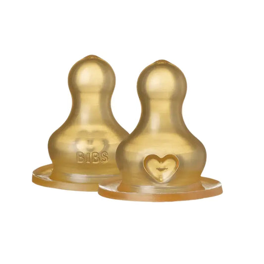 Lot de 2 Tétines de Biberon en Latex – BIBS - Image 1