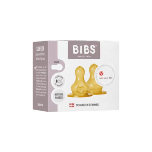 Lot de 2 Tétines de Biberon en Latex – BIBS - Image 3