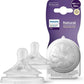 Lot de 2 tétines Philips AVENT Natural – 0 mois+ (Débit nouveau-né) - Image 2