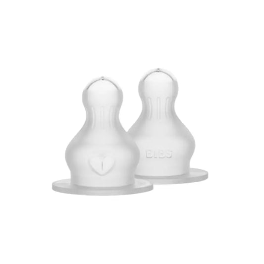 Lot de 2 Tétines Rondes en Silicone pour Biberon – Débit Rapide - Image 1