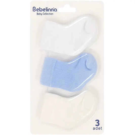Lot de 3 Paires de Chaussettes Bébé Douces et Confortables