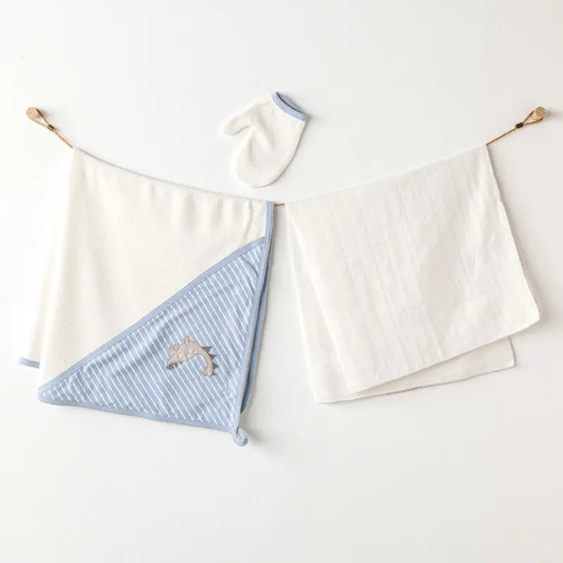 Lot de 3 serviettes en mousseline pour bébé – Dinosaures - Image 2