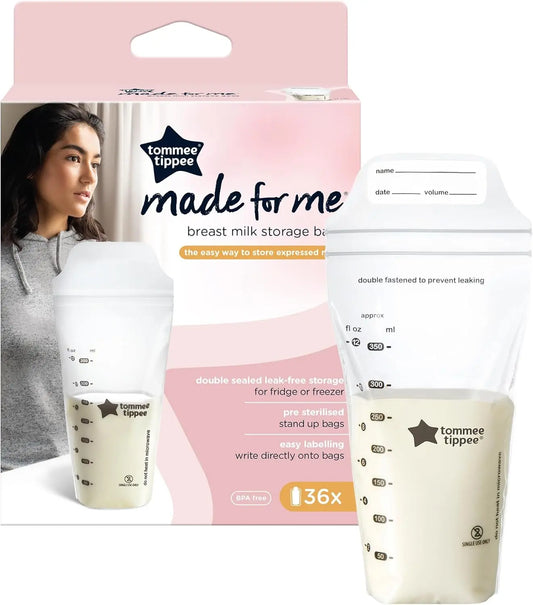 Lot de 36 Sachets de Conservation du Lait Maternel Tommee Tippee 350 ml - Image 1