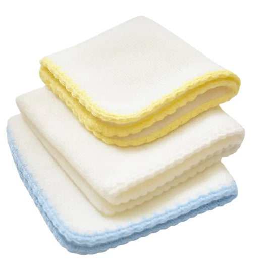 lot de 6 mouchoirs bébé en coton- Ekebaby collection - Image 3