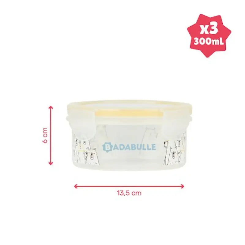 Lot de contenants 3x300 ml Badabulle - Image 5
