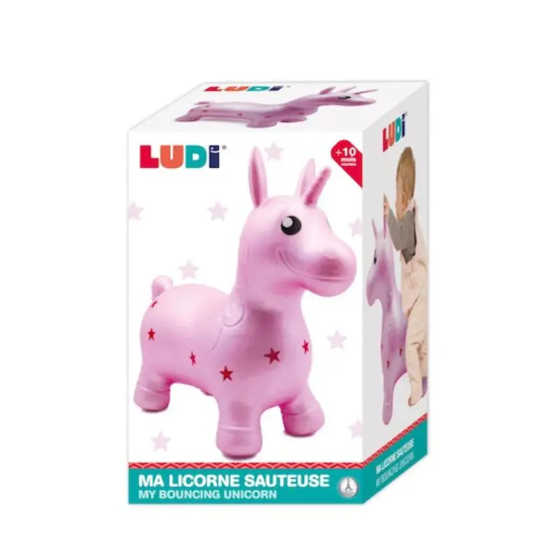 Ludi Ballon sauteur Licorne Rose - Image 3