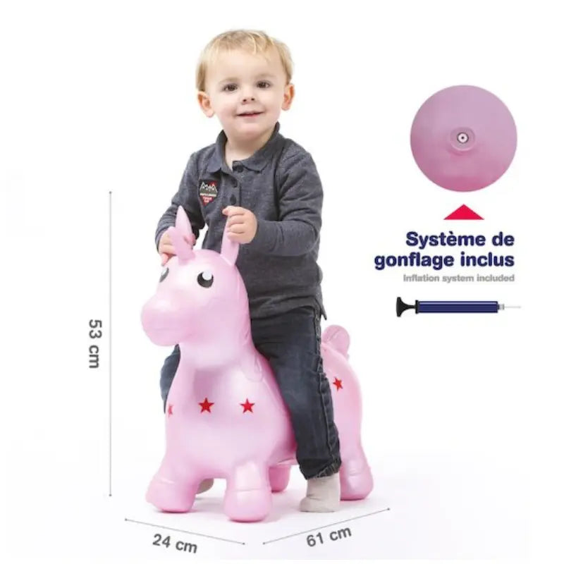 Ludi Ballon sauteur Licorne Rose - Image 4