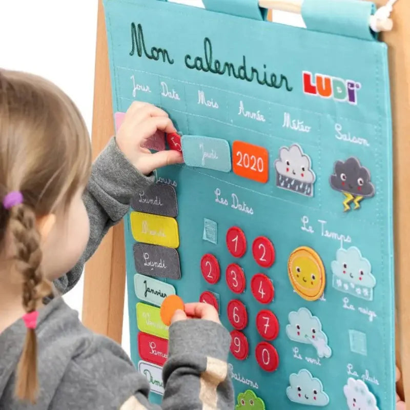 Ludi Calendrier Basic Bleu Jouet Éducatif 3ans+ - Image 3