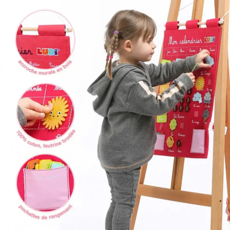 Ludi Calendrier Basic Rose Jouet Éducatif 3ans+ - Image 4