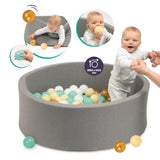Ludi Piscine à balle Ronde Gris - Image 1