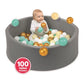 Ludi Piscine à balle Ronde Gris - Image 5