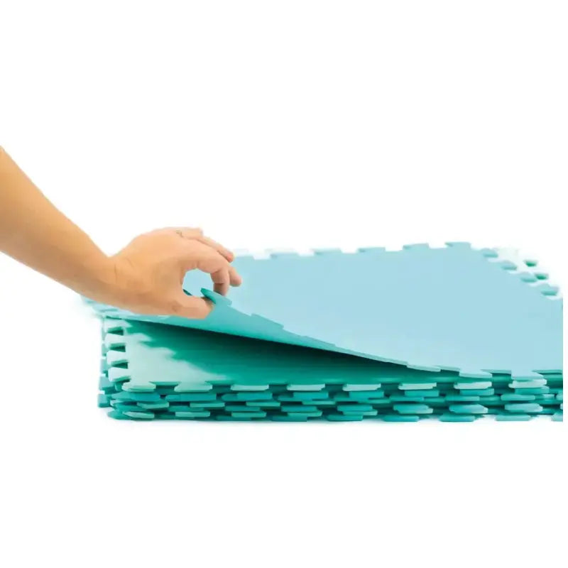 Ludi Tapis De Sol XXL Bicolore 145x145cm - Bleu - Image 4