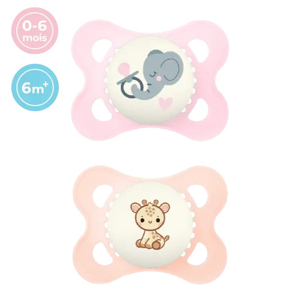Mammia Sucette Physiologique HAPPY DREAM 6M+ Boîte de 2