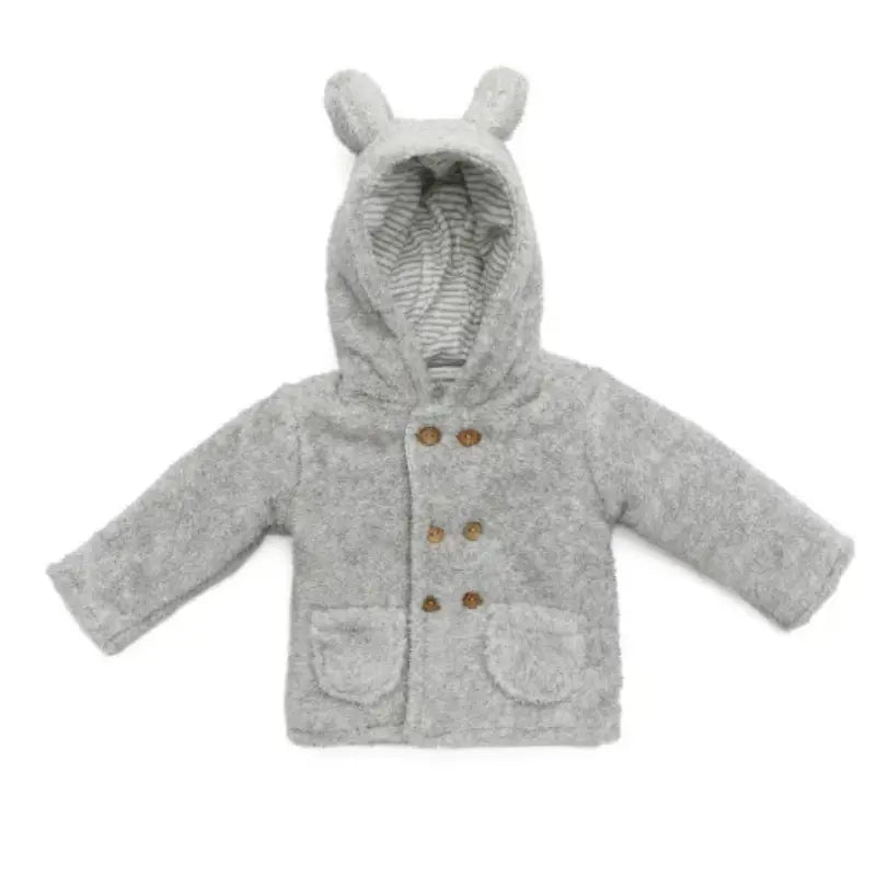 Manteau Bébé AndyWawa Gris en Welsoft – Chaleur et Confort - AC22192 - Image 1