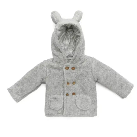 Manteau Bébé AndyWawa Gris en Welsoft – Chaleur et Confort - AC22192 - Image 1