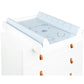 Matelas à langer en PVC souple KIKKABOO Bear with me Blue 70x50cm - Image 2