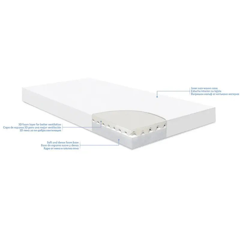 Matelas NightDream Bambou 60x120x10cm – Kikkaboo - Image 3