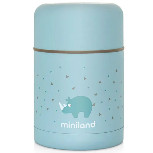 Miniland Thermos 600ml pour aliments solides bleu - Image 3