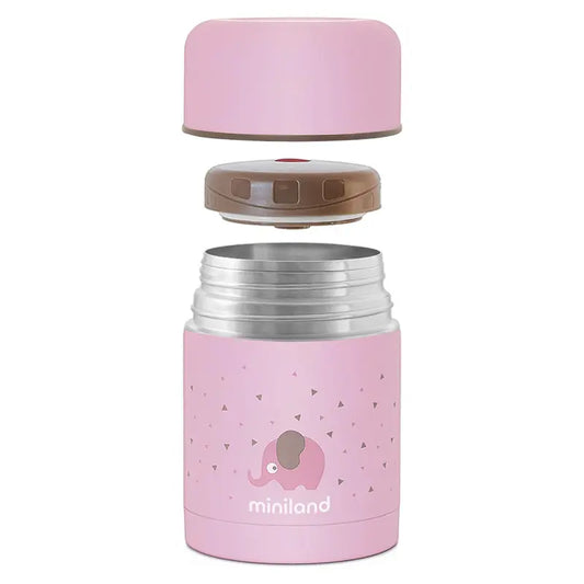 Miniland Thermos 600ml pour aliments solides rose - Image 3