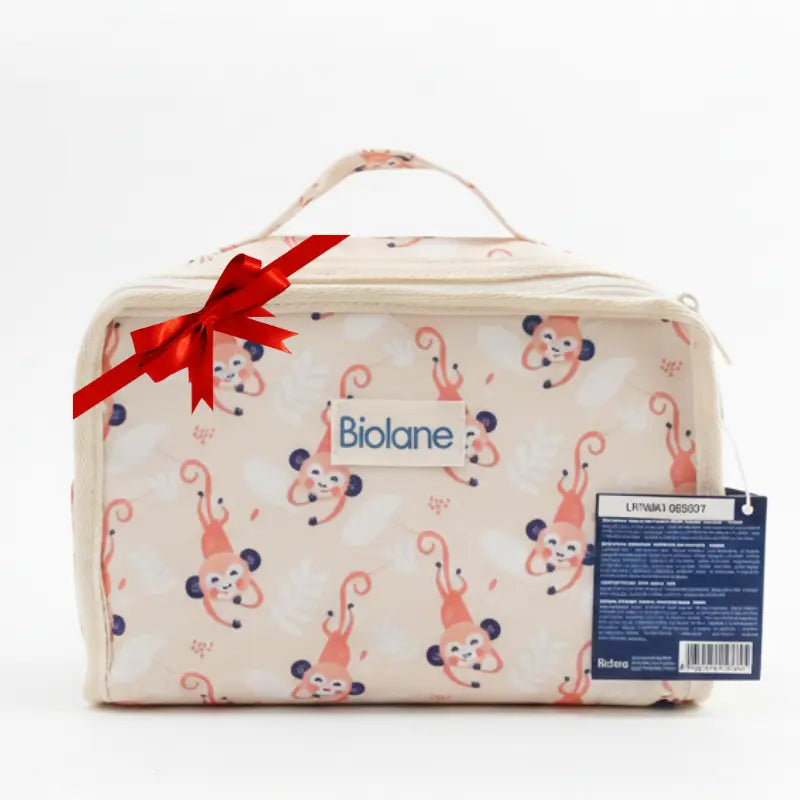 Mon Premier Coffret Biolane 4 Soins Essentiels Bébé + Trousse Motif Singe OFFERTE - Image 3