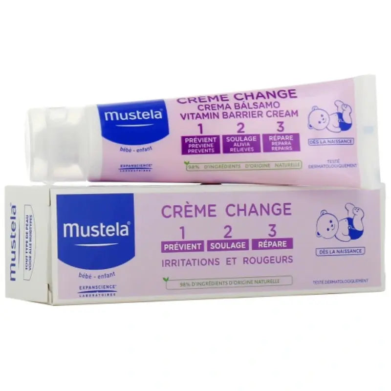 Mustela Crème change 1-2-3 Soin complet de l’épiderme fessier - Image 1
