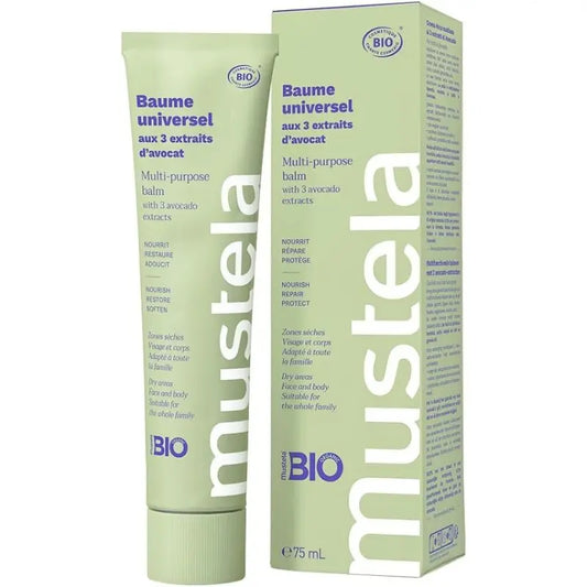 Mustela Crème Riche Multi-usages aux 3 Extraits d'Avocat, Corps, Bébé et Famille 75ML - Image 1