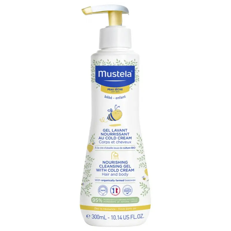Mustela Gel Lavant Nourrissant au Cold Cream à la Cire d'Abeille 300 ml - Image 1