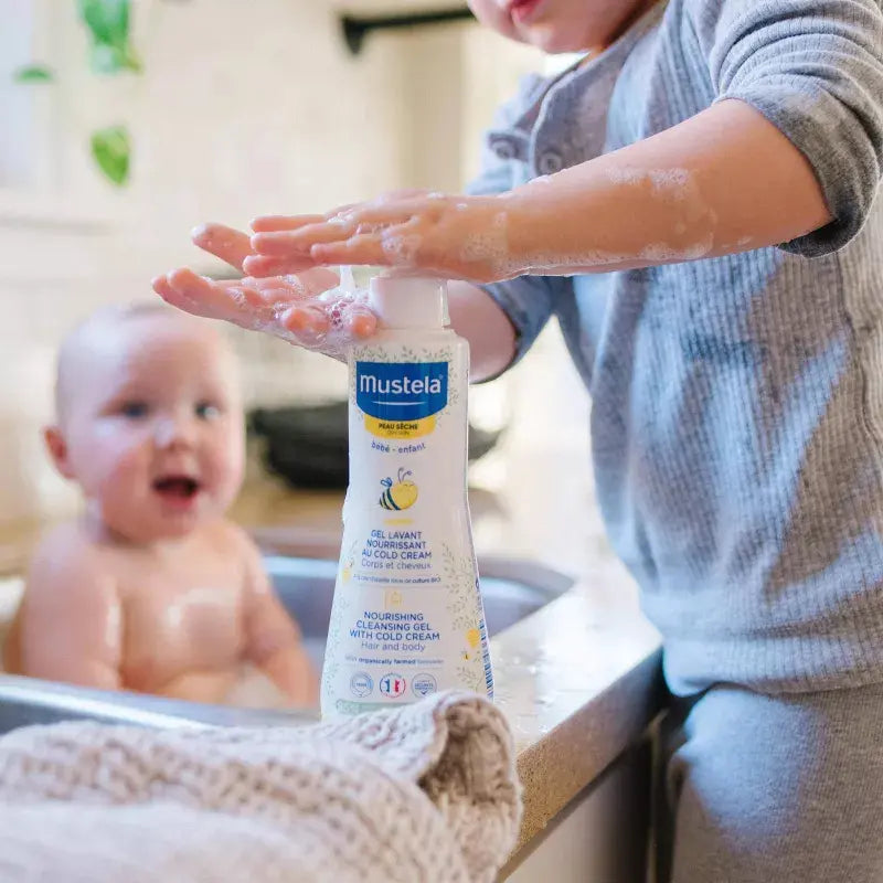 Mustela Gel Lavant Nourrissant au Cold Cream à la Cire d'Abeille 300 ml - Image 3