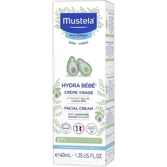 Mustela Hydra Bebe Crème visage dès la naissance 40 ml - Image 3