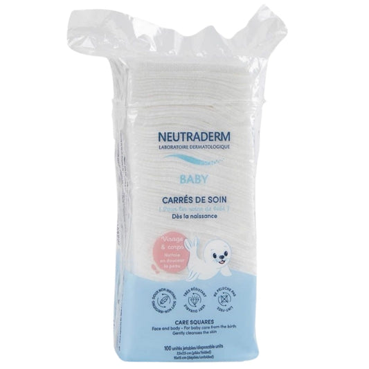 Neutraderm Baby Carrés de Soin Visage et Corps 100 Carrés - Image 1