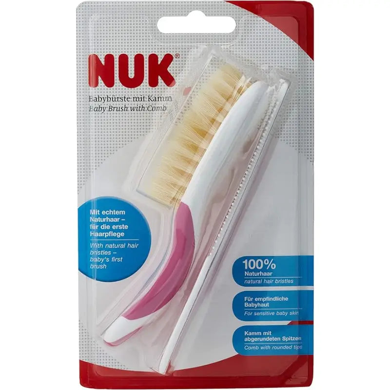 Nuk Brosse à cheveux bébé avec peigne - Image 3