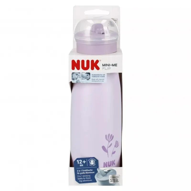 Nuk Mini-Me Flip en acier inoxydable 500ml avec bec verseur 2 en 1