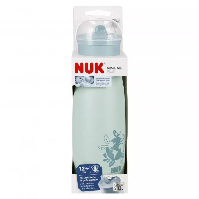 Nuk Mini-Me Flip en acier inoxydable 500ml avec bec verseur 2 en 1