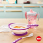 NUK Set Repas 4 pièces Rose Violet - Image 3