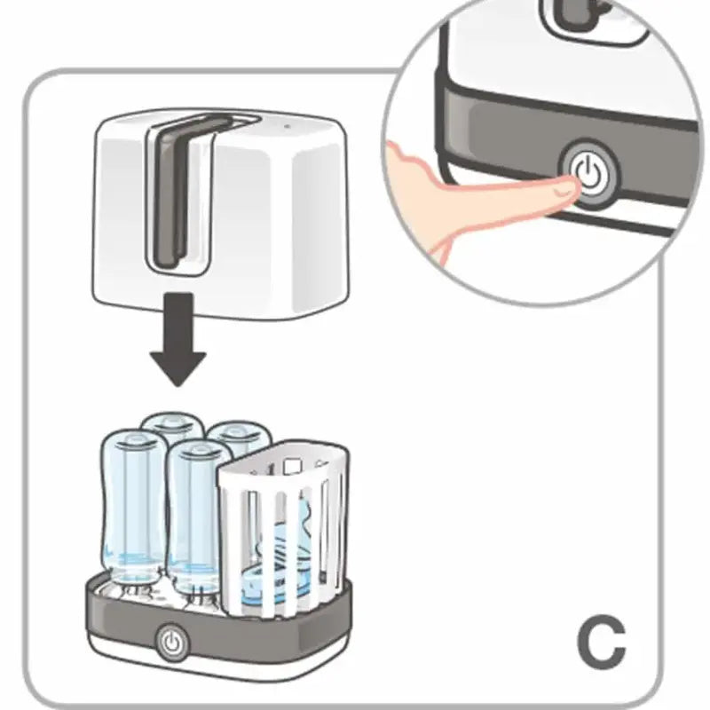 Nuk Stérilisateur à vapeur Vario Express – 6 biberons - Image 4
