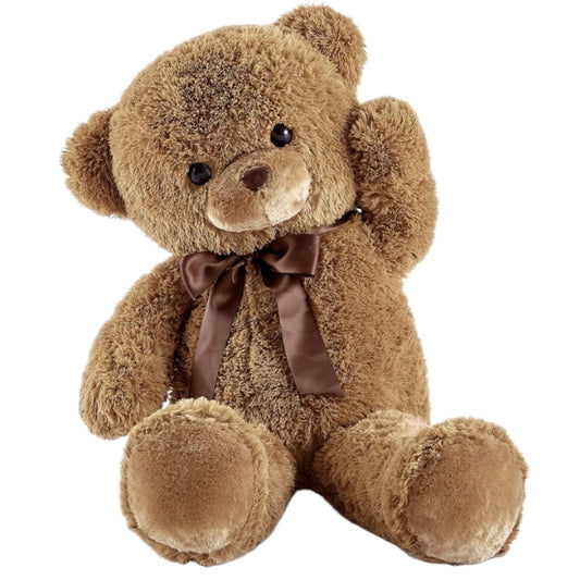 Ours en peluche géant 80 cm – Nounours doux et moelleux - Maron - Image 1