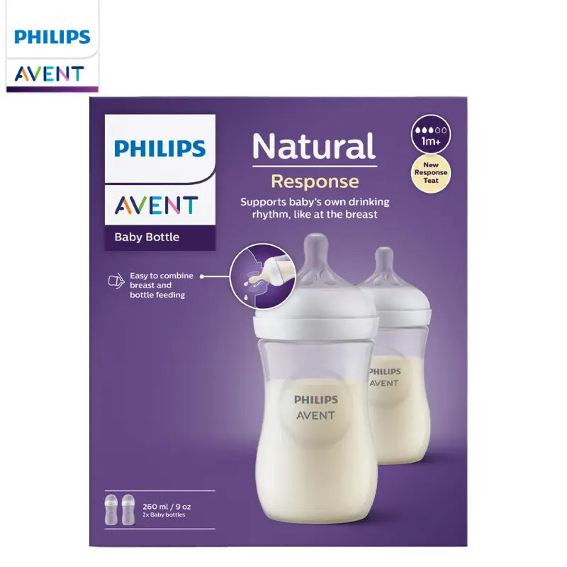 Paire de biberons Avent Natural Response 260 ml - Image 2