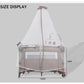 Parc lit cododo Pliable et Portable pour Nouveau-Né T-702L - Gris - Image 2